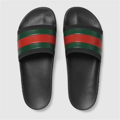 gucci sandals mens sale|gucci men's slip on sandal.